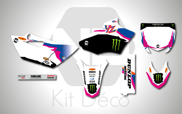 kit déco 85 yz 2015 2016 2017 2018 2019 2020 2021 yamaha ng 50 th anniversaire motocross decals stickers adhesifs graphics_Plan de travail 1