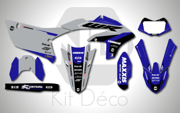 kit déco yamaha 250 450 wrf 2024 2025 enduro ng bionic series decals stickers graphics autocollant adhesifs_Plan de travail 1