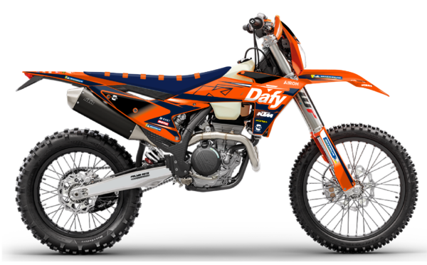 kit déco 125 150 200 250 300 350 450 500 exc excf tpi xc xcw 2024 2025 ktm enduro ng dafy team 24 decals stickers graphcis autocollant adhésifs visuel_Plan de travail 1
