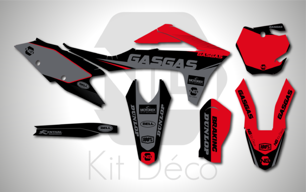 kit déco 125 150 250 300 350 450 mc mcf 2021 2022 2023 gasgas ng sb series motocross stickers mx autocollant adhesifs graphics_Plan de travail 1