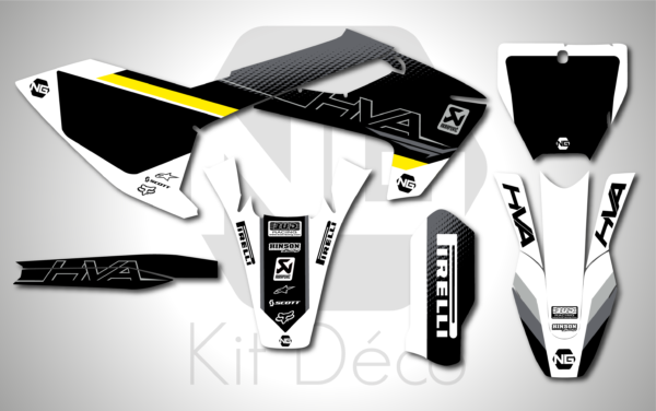 kit déco 125 150 250 300 350 450 tc fc 2016 2017 2018 husqvarna ng strat series motocross graphics mx decals stickers autocollant adhesifs_Plan de travail 1