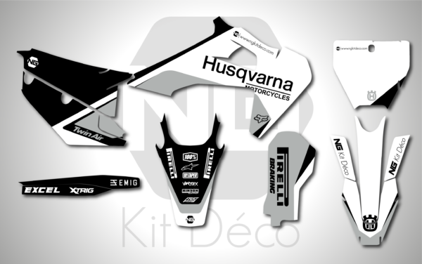 kit déco 125 150 250 300 350 450 tc fc 2019 2020 2021 2022 husqvarna ng mercure motocross graphics mx decals stickers autocollant adhesifs_Plan de travail 1