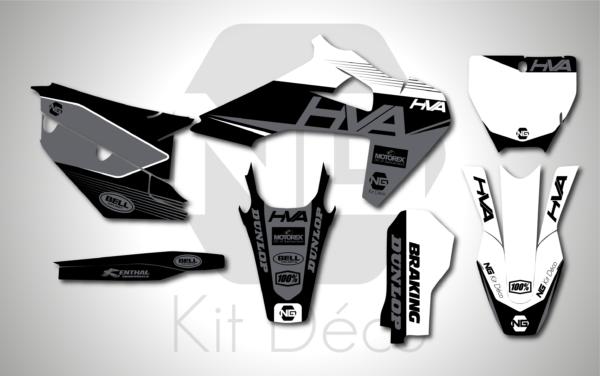 kit déco 125 150 250 300 350 450 tc fc 2019 2020 2021 2022 husqvarna ng sb series motocross graphics mx decals stickers autocollant adhesifs_Plan de travail 1