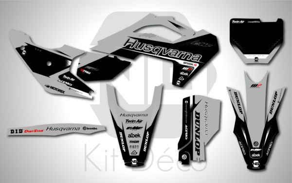 kit déco 125 150 250 300 350 450 tc fc 2023 2024 husqvarna ng alba series motocross graphics mx stickers decals autocollant adhesifs visuel_Plan de travail 1