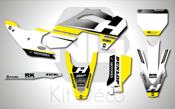 kit déco 125 150 250 300 350 450 tc fc 2023 2024 husqvarna ng fresh series motocross graphics mx stickers decals autocollant adhesifs_Plan de travail 1