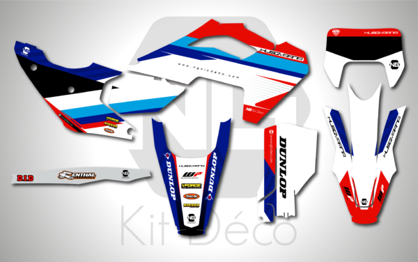 kit déco 125 250 300 350 450 501 te fe 2024 2025 husqvarna ng patriot series mx graphics motocross decals stickers adhesifs autocollant 2_Plan de travail 1