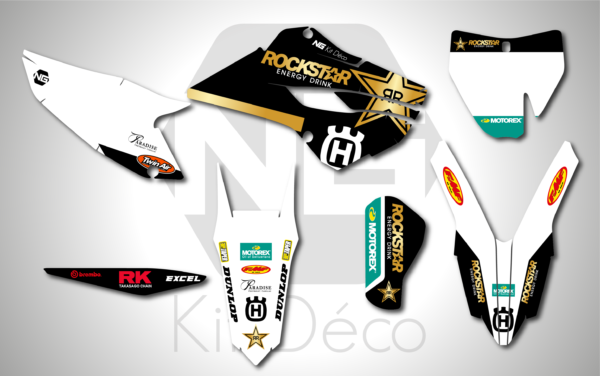 kit déco 125 250 350 450 tc fc 2014 2015 husqvarna ng factory 2022 motocross graphics mx decals stickers adhesifs autocollant_Plan de travail 1