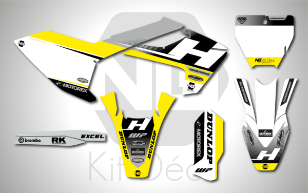 kit déco 125 250 350 450 tc fc 2016 2017 2018 husqvarna ng fresh series motocross graphics mx decals stickers adhesifs autocollant_Plan de travail 1