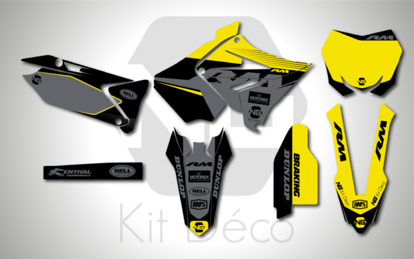 kit déco 125 250 rm 2001 2002 2003 2004 2005 2006 2007 2008 2009 2010 2011 2012 polisport restyle suzuki motocross ng sb series mx decals graphics autocollant adhesifs_Plan de travail 1