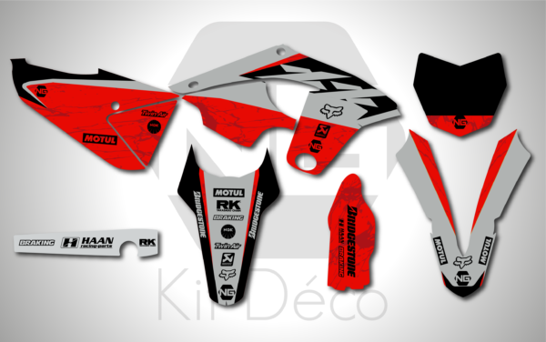 kit déco 125 250 xx 2021 2022 fantic ng marble series motocross graphics mx decals autocollant stickers adhesifs_Plan de travail 1