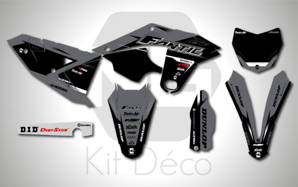kit déco 125 250 xx 2023 2024 fantic ng alba series motocross graphics mx decals autocollant stickers adhesifs_Plan de travail 1