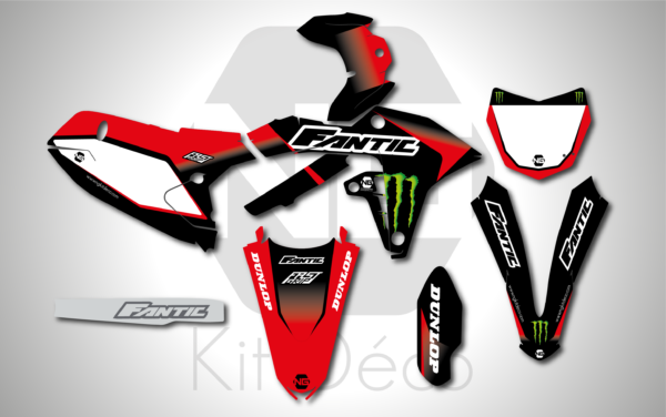 kit déco 250 450 xxf 2023 2024 2025 fantic ng drag series motocross graphics mx decals stickers autocollant adhesifs_Plan de travail 1