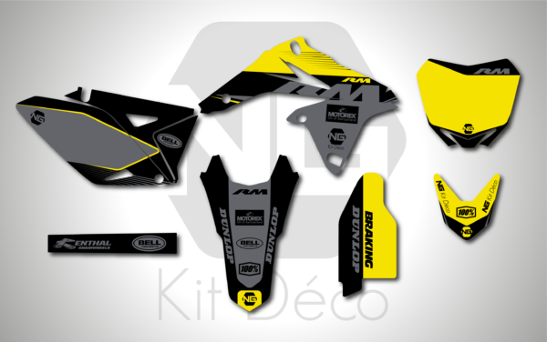kit déco 250 rmz 2010 2011 2012 2013 2014 2015 2016 2017 2018 suzuki ng sb series motocross decals mx graphics stickers autocollant adhésifs_Plan de travail 1