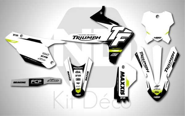 kit déco 250 tf x 2024 2025 triumph ng col series motocross graphics mx decals autocollant stickers adhésifs_Plan de travail 1
