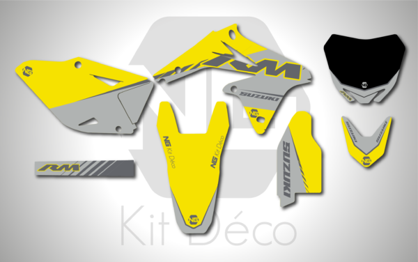 kit déco 450 rmz 2008 2009 2010 2011 2012 2013 2014 2015 2016 2017 suzuki ng volt series motocross decals mx graphics stickers autocollant adhésifs_Plan de travail 1