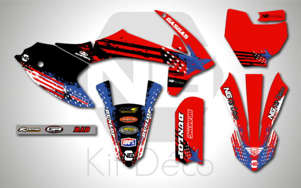 kit déco 50 mc 2021 2022 2023 gasgas ng usa series motocross graphics mx decals stickers adhesifs autocollant_Plan de travail 1