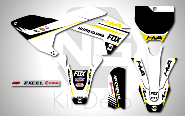 kit déco 50 tc 2017 2018 2019 2020 2021 2022 2023 husqvarna ng push series motocross graphics mx decla stickers autocollant adhesifs_Plan de travail 1