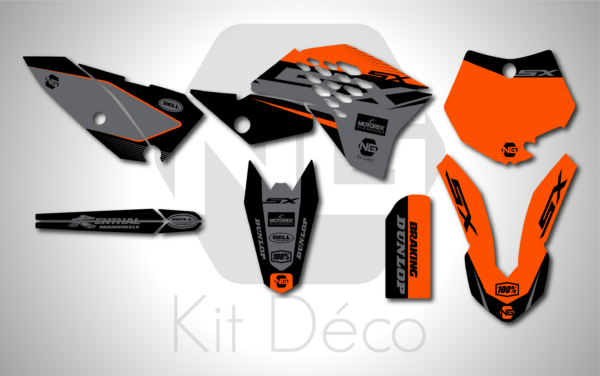 kit déco 65 sx 2009 2010 2011 2012 2013 2014 2015 ktm ng sb series motocross decals stickers mx graphics decals autocollant adhesifs_Plan de travail 1