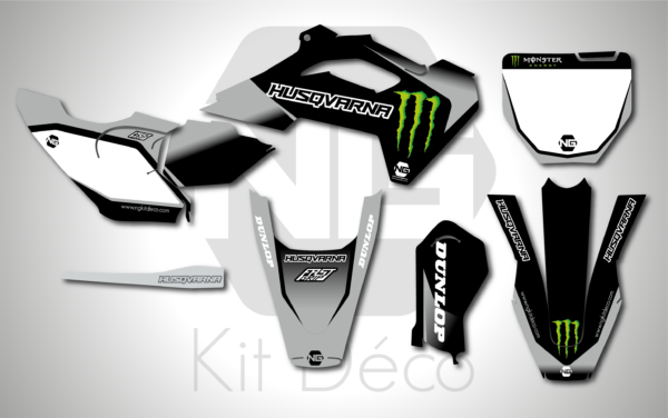 kit déco 65 tc 2024 2025 husqvarna ng drag series motocross graphics mx decla stickers autocollant adhesifs_Plan de travail 1