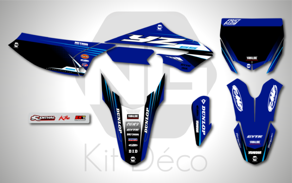 kit déco 65 yz 2018 2019 2020 2021 2022 2023 2024 2025 yamaha motocross ng origine 2025 mx decals stickers graphics autocollant adhesifs_Plan de travail 1