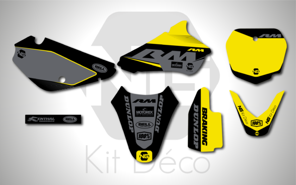 kit déco 85 rm suzuki ng sb series motocross graphics mx decals stickers autocollant adhesifs_Plan de travail 1