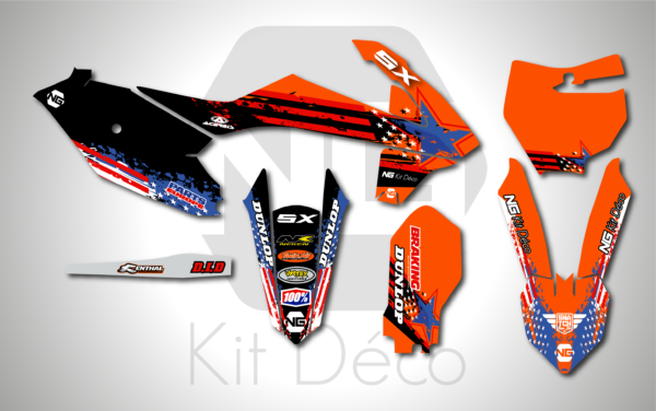 kit déco 85 sx 2018 2019 2020 2021 2022 2023 2024 ktm ng motocross graphics decals stickers graphics autocollant adhesifs usa series_Plan de travail 1