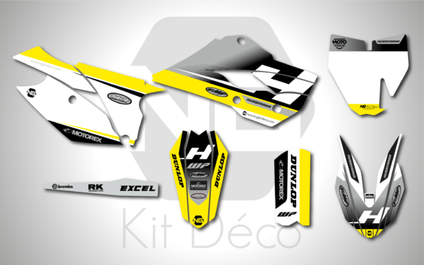 kit déco 85 tc 2014 2015 2016 2017 husqvarna ng fresh series motocross graphics mx decla stickers autocollant adhesifs_Plan de travail 1