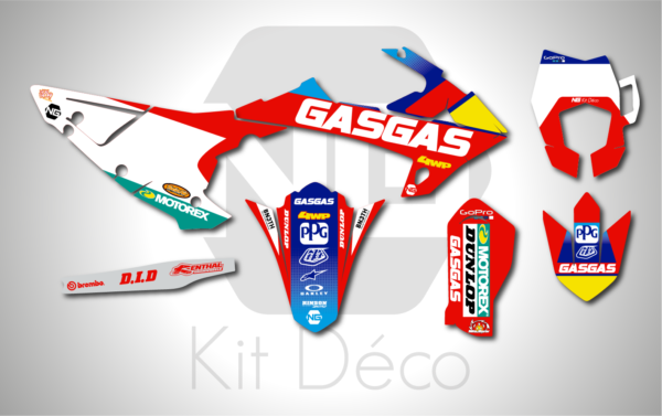 kit déco 125 200 250 300 350 450 500 ec ecf gasgas 2018 2019 2020 ng factory 23 enduro graphics decals stikers autocollant adhésifs_Plan de travail 1