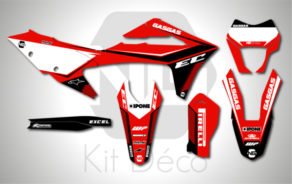 kit déco 125 200 250 300 350 450 ec ecf 2021 2022 2023 gasgas ng stripe series enduro decals stickers graphics autocollant adhésifs_Plan de travail 1
