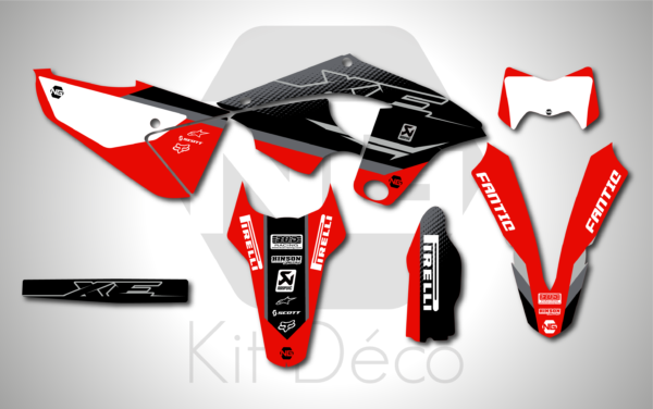 kit déco 125 250 xr 2021 2022 fantic ng strat series enduro graphics autocollant décals stickers adhésifs_Plan de travail 1