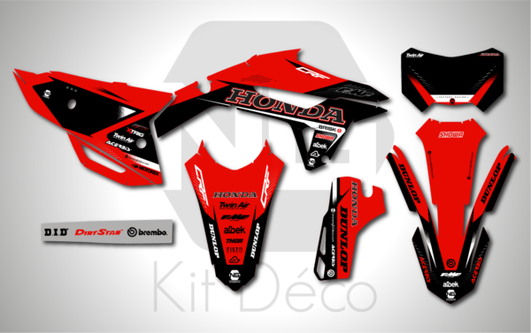 kit déco 250 300 400 450 crf rx 2021 2022 2023 2024 2025 honda ng alba series enduro graphics stickers autocollant adhésifs_Plan de travail 1