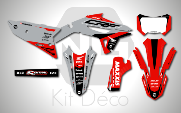 kit déco 250 300 400 450 crf rx 2021 2022 2023 2024 2025 honda ng bionic series enduro graphics stickers autocollant adhésifs_Plan de travail 1