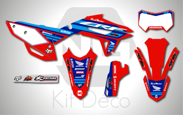 kit déco 250 300 400 450 crf rx 2021 2022 2023 2024 2025 honda ng kent1 2024 enduro graphics stickers autocollant adhésifs_Plan de travail 1