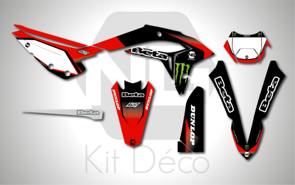 kit déco 250 300 xtrainer 2023 2024 2025 beta ng drag series enduro graphics decals stickers autocollant adhésifs_Plan de travail 1