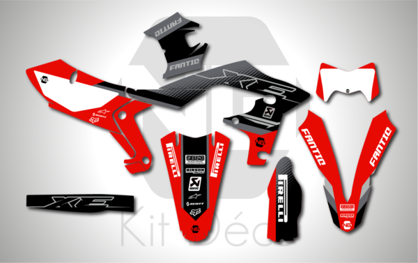 kit déco 250 310 450 xef 2021 2022 2023 2024 2025 fantic enduro ng strat series decals stickers graphics autocollant adhésifs_Plan de travail 1
