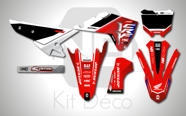 kit déco 250 450 crf 2025 honda motocross ng anaheim series mx decals graphics stickers autocollant adhesifs_Plan de travail 1