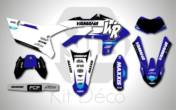 kit déco 250 450 wrf 2024 2025 yamaha ng col series enduro stickers graphics autocollant adhésifs_Plan de travail 1