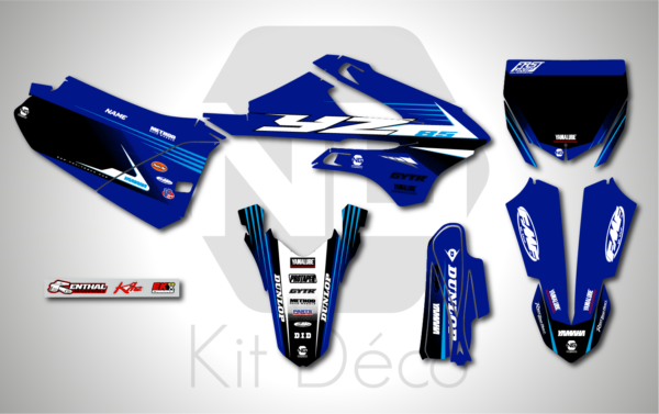 kit déco 85 yz yamaha 2022 2023 2024 2025 motocross ng origine 2025 mx decals stickers graphics autocollant adhesifs_Plan de travail 1