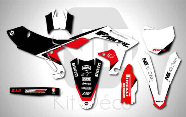 kit déco fantic 250 450 xxf 2021 2022 2023 2024 motocross ng mercure séries mx decals stickers graphics autocollant adhesifs_Plan de travail 1