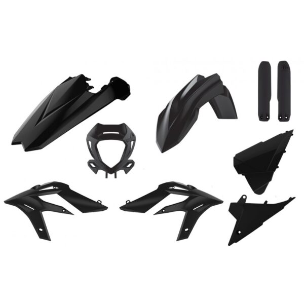 kit plastique beta 250 300 xtrainer 2020 2021 2022 kit complet polisport noir