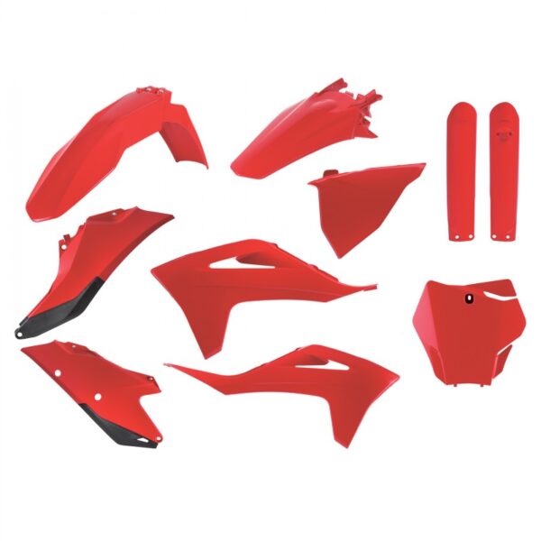 kit plastique gasgas 125 250 350 450 mc mcf 2021 2022 2023 kit complet polisport rouge