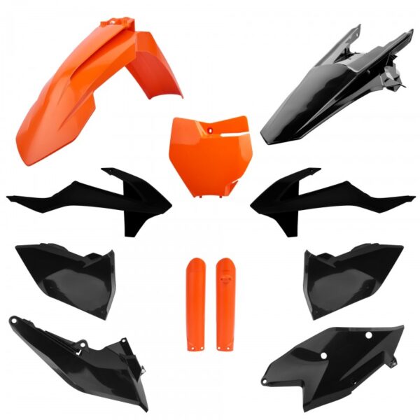 ckit plastique ktm 125 250 350 450 sx sxf 2016 2017 2018 polisport complet orange noir
