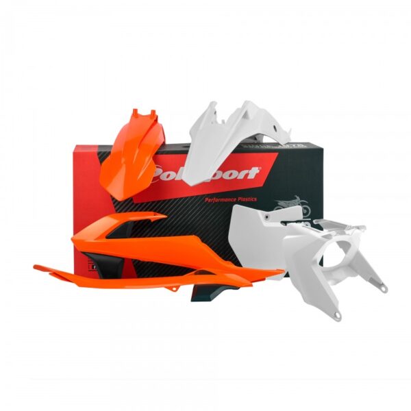 kit plastique ktm 65 sx 2016 2017 2018 2019 2020 2021 2022 2023 polisport complet orange blanc