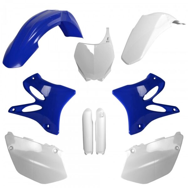 kit plastique polisport complet 125 250 yz 2002 2014 yamaha motocross bleu blanc