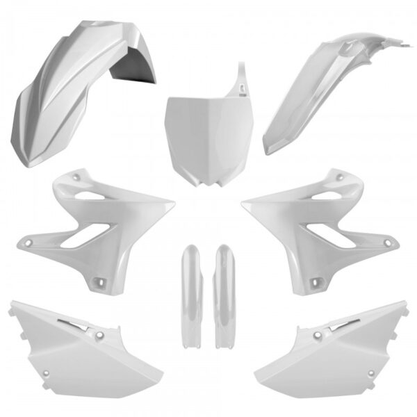 kit plastique polisport complet 125 250 yz 2015 2016 2017 2018 2019 2020 2021 yamaha motocross blanc
