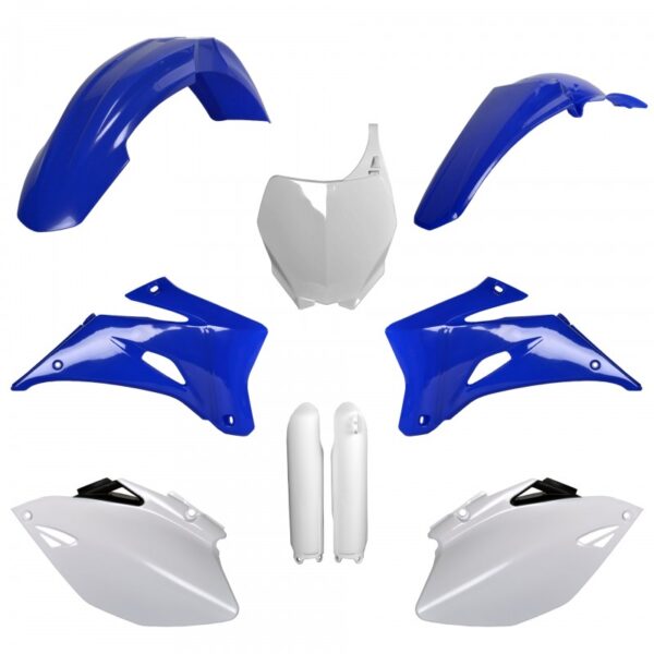kit plastique polisport complet 250 450 yzf 2006 2007 2008 2009 yamaha motocross bleu blanc