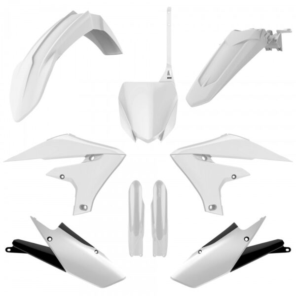 kit plastique polisport complet 250 450 yzf 2018 2019 2020 2021 2022 2023 yamaha motocross blanc