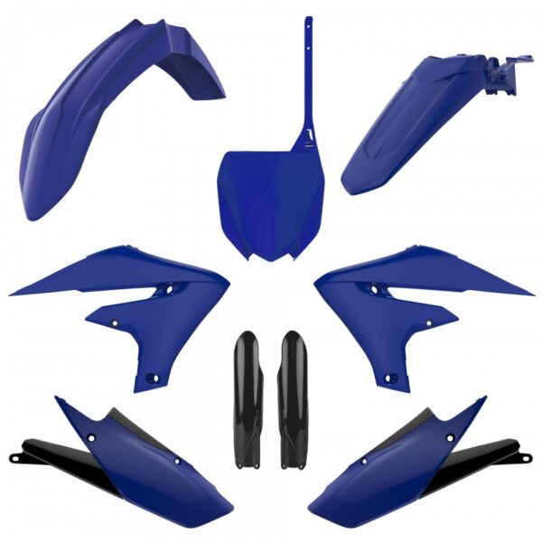 kit plastique polisport complet 250 450 yzf 2018 2019 2020 2021 2022 2023 yamaha motocross bleu
