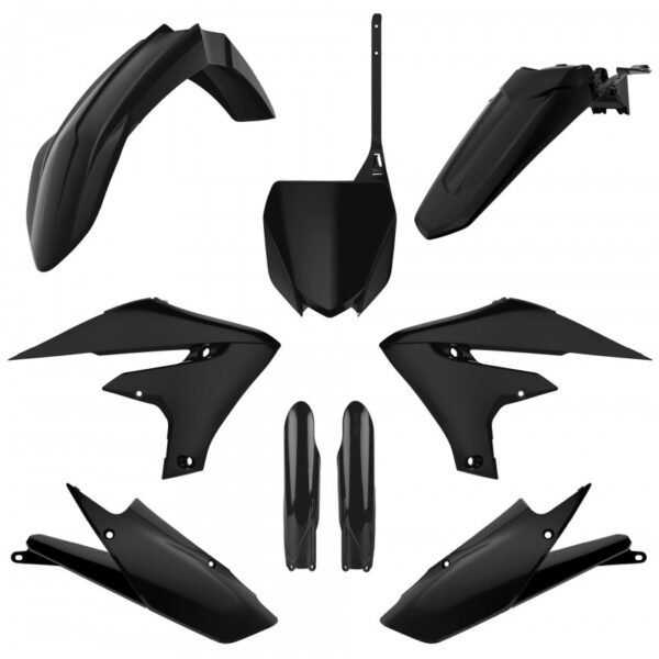 kit plastique polisport complet 250 450 yzf 2018 2019 2020 2021 2022 2023 yamaha motocross noir