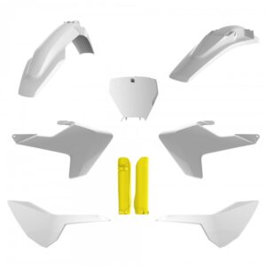 kit plastique polisport complet husqvarna 125 250 350 450 tc fc 2016 2017 2018 motocross blanc